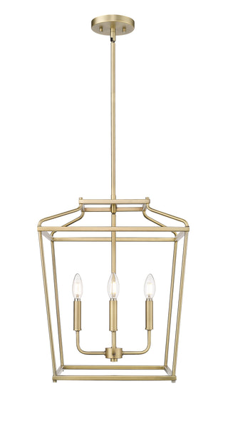 Nellita 16" Wide 4-Light Pendant - Vintage Brass