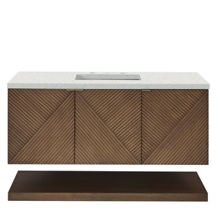 48 Inch Marcello Floating Vanity in Chestnut / Lime Delight Top