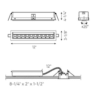 10 Light Microspot Adjustable Recessed Down Light