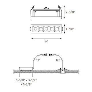 5 Light Microspot LED Recessed Down Light CCT