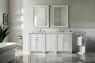 72 Inch Bristol Freestanding Vanity in Bright White / Eternal Marfil Top