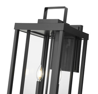 McDonough 22.25" High 2-Light Outdoor Wall Lantern - Powder Coated Black