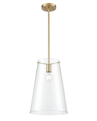Maccan 11.75" Wide 1-Light Pendant - Vintage Brass