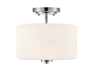 Verlana 22" 2-Light Semi-Flush Mount - Chrome