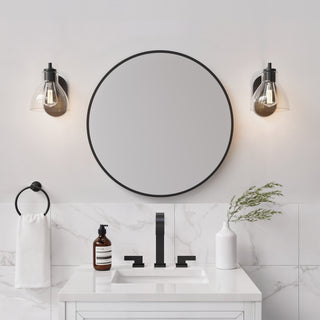 Knightsdale 9.25" High 1-Light Wall Sconce - Matte Black