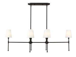 Adorra 48" Wide 6-Light Chandelier - Matte Black