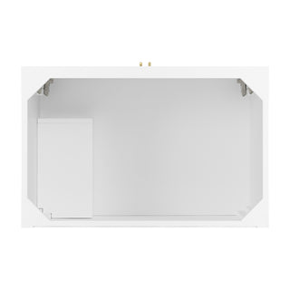 36 Inch Myrrin Freestanding Vanity in Bright White / White Zeus Top