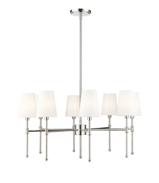 Adorra 30" Wide 8-Light Chandelier - Polished Nickel