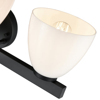 Apria 24" Wide 3-Light Vanity - Matte Black