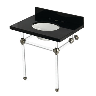 Templeton 30 Inch Console Sink in Brushed Nickel