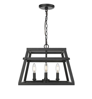 Tellsa 16" Wide 4-Light Pendant - Matte Black