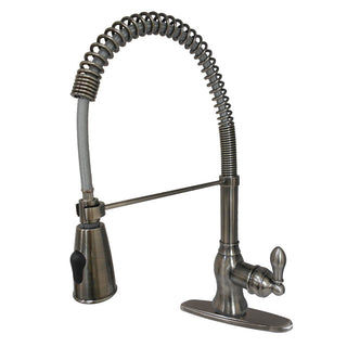 American Classic Pre-Rinse Kitchen Faucet in Black Stainless