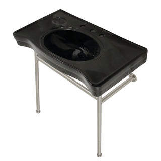 Bristol 35.81 Inch Console Sink in Brushed Nickel
