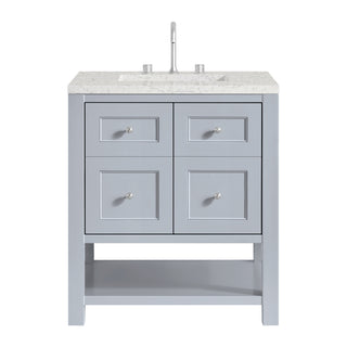 30 Inch Breckenridge Freestanding Vanity in Serenity Blue / Eternal Jasmine Pearl Top