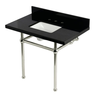 Templeton 36 Inch Console Sink in Polished Nickel