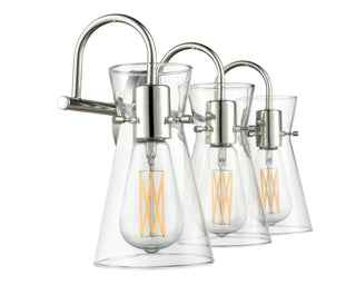 Camellia 22" Wide 3-Light Vanity - Polished Nickel