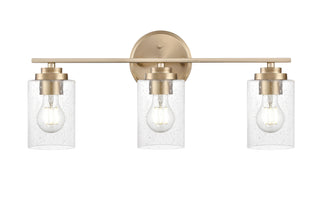 Moven 22" Wide 3-Light Vanity - Modern Gold