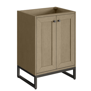 23.63 Inch Chianti Freestanding Vanity in Walnut Whisper / White Glossy Top