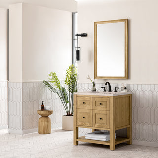 30 Inch Breckenridge Freestanding Vanity in Light Natural Oak / Eternal Marfil Top