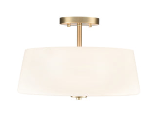Laphia 15.75" Wide 3-Light Semi Flush - Modern Gold