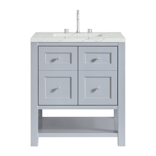 30 Inch Breckenridge Freestanding Vanity in Serenity Blue / Ethereal Noctis Top