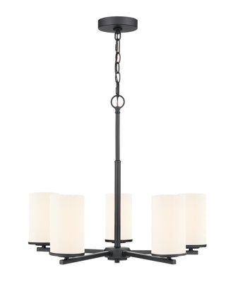 Verlana 24" 5-Light Chandelier - Matte Black