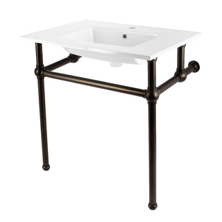 Templeton 31.13 Inch Console Sink in White