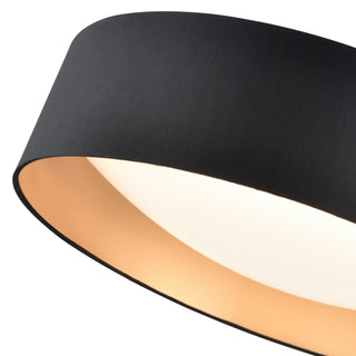 Rosata 20" Wide LED Flushmount Light - Black