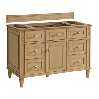 48 Inch Lorelai Freestanding Vanity in Light Natural Oak / Parisien Bleu Top