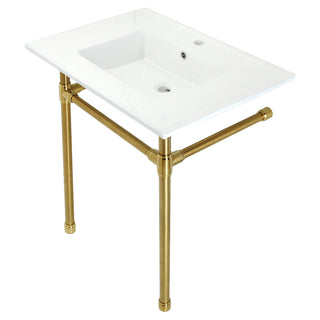Dreyfuss 31.13 Inch Console Sink in White