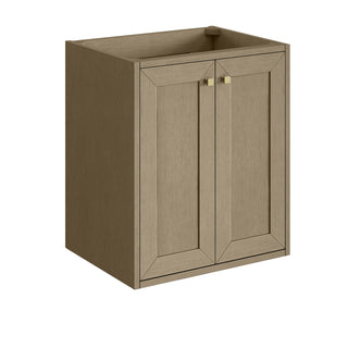 23.63 Inch Chianti Freestanding Vanity in Walnut Whisper / White Glossy Top