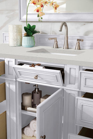 60 Inch Bristol Freestanding Vanity in Bright White / Lime Delight Top