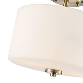 Verlana 22" 2-Light Semi-Flush Mount - Modern Gold