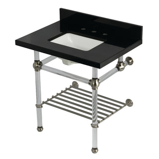 Templeton 30 Inch Console Sink in Brushed Nickel
