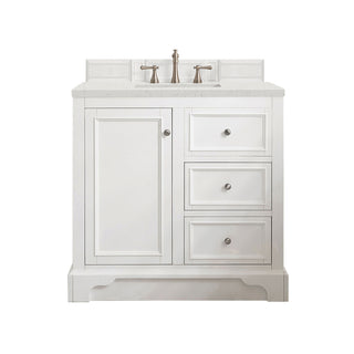 37.25 Inch De Soto Freestanding Vanity in Bright White / Lime Delight Top