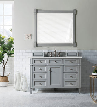 48 Inch Brittany Freestanding Vanity in Urban Gray / Ethereal Noctis Top