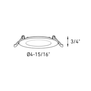 Kit of 12 - 4in Round LED Panel, White