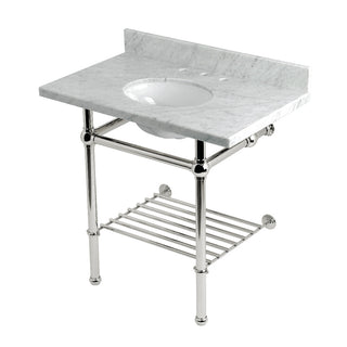 Templeton 36 Inch Console Sink in Carrara Marble