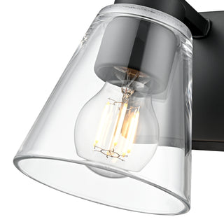 Strayhan 6.75" High 1-Light Wall Sconce - Matte Black