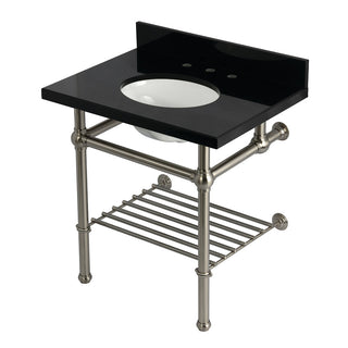 Templeton 30 Inch Console Sink in Brushed Nickel