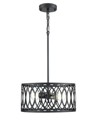 Arelyn 13" Wide 2-Light Pendant - Matte Black
