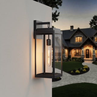Alpharetta 19.75" High 1-Light Outdoor Wall Lantern - Powder Coated Black