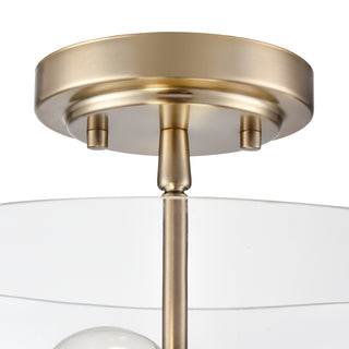 Verlana 11" Wide 2-Light Semi Flush - Modern Gold