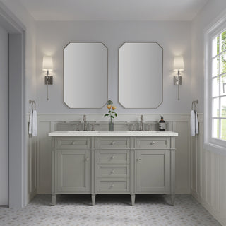 60 Inch Brittany Freestanding Vanity in Urban Gray / Lime Delight Top
