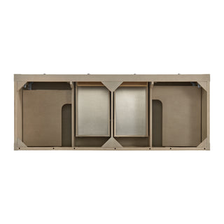 60 Inch Breckenridge Freestanding Vanity in Whitewashed Oak / Lime Delight Top