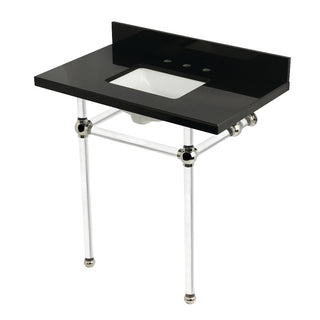 Templeton 36 Inch Console Sink in Polished Nickel