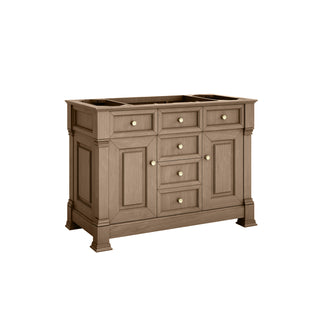 48 Inch Brookfield Freestanding Vanity in Pecan / Charcoal Soapstone Top