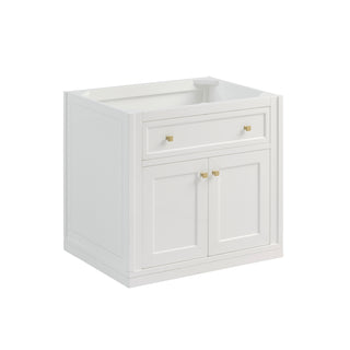 30 Inch Chicago Freestanding Vanity in Glossy White / Lime Delight Top