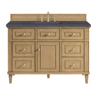 48 Inch Lorelai Freestanding Vanity in Light Natural Oak / Charcoal Soapstone Top