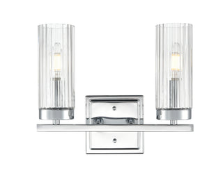Iversen 12.5" Wide 2-Light Vanity - Polished Chrome